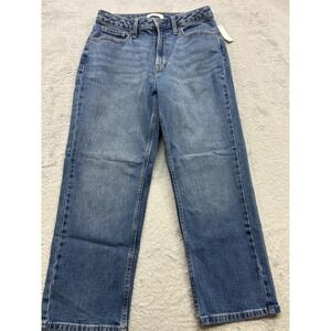 Amazon Essentials Womens Straight Leg Jeans Medium Blue Vintage 6 Short New